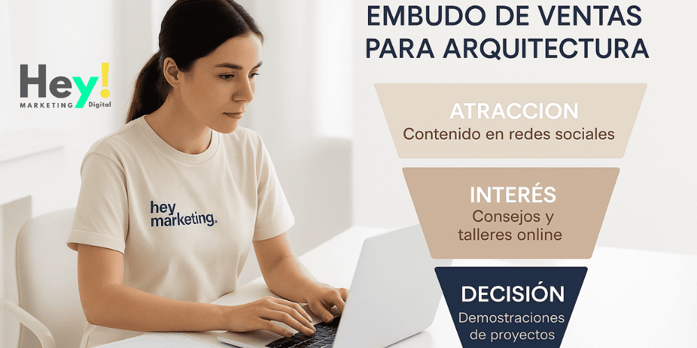 Contenido estratégico en arquitectura para cada etapa del embudo